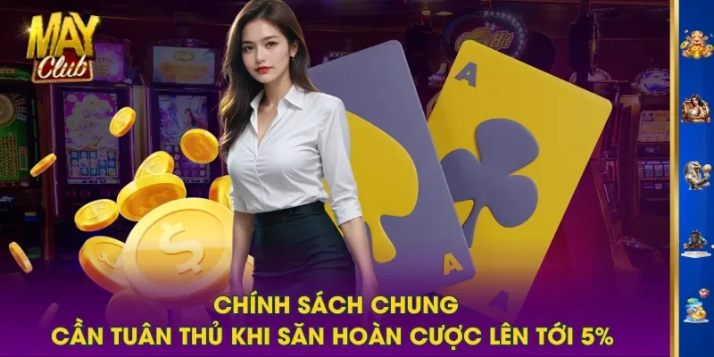 Chính sách chung cần tuân thủ khi săn hoàn cược lên tới 5% Chính sách chung cần tuân thủ khi săn hoàn cược lên tới 5%