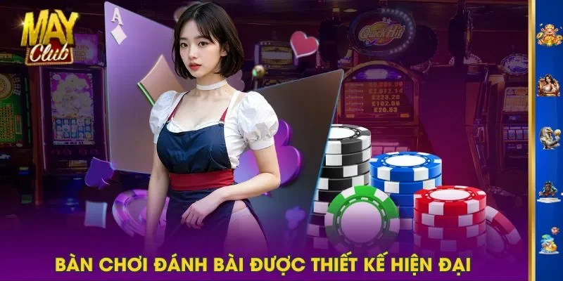 Bàn chơi đánh bài được thiết kế hiện đại Bàn chơi đánh bài được thiết kế hiện đại